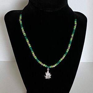 Marijuana Leaf Choker